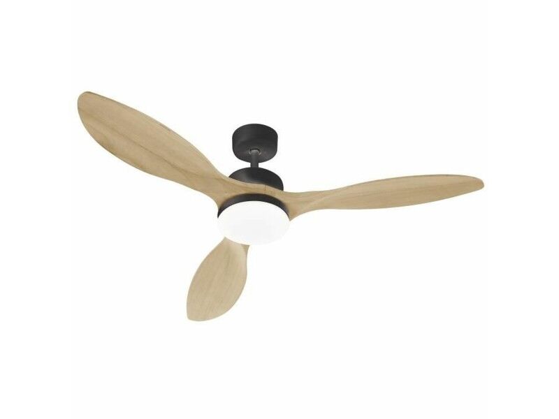 Wentylator sufitowy z oświetleniem FARELEK Ø 137 cm 100 W Czarny