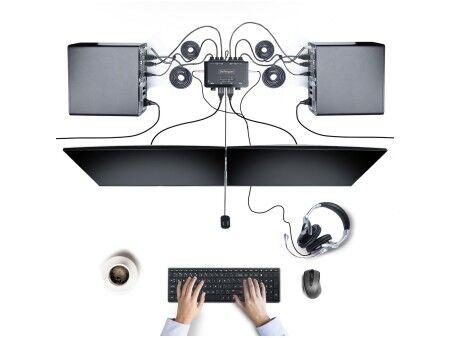Przełącznik KVM Startech C2-DH46-UA2-CBL-KVM 1,5 m
