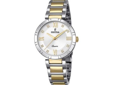 Zegarek Męski Festina F16937/A Złoto Srebrzysty