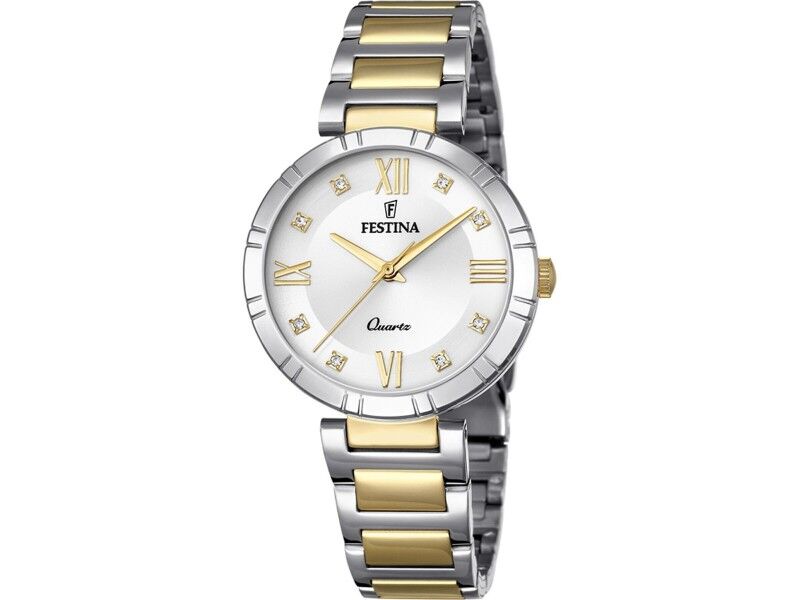 Zegarek Męski Festina F16937/A Złoto Srebrzysty