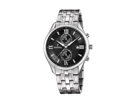 Zegarek Męski Festina F6854/8 Czarny Srebrzysty