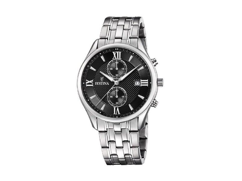 Zegarek Męski Festina F6854/8 Czarny Srebrzysty