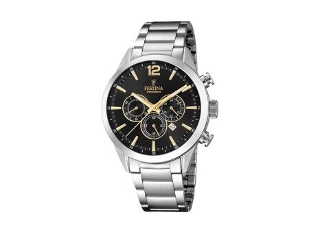 Zegarek Męski Festina F20343/4 Czarny Srebrzysty