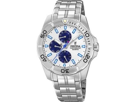 Zegarek Męski Festina F20445/1 Srebrzysty