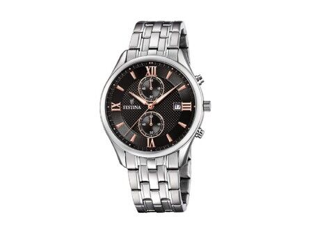 Zegarek Męski Festina F6854/7 Czarny Srebrzysty