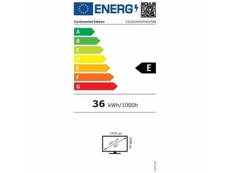 Smart TV Continental Edison CELED40SVFHD25B6 Full HD 40" LED HDR10 HD FullArray