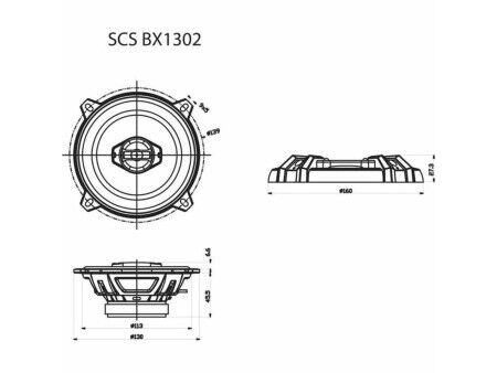 Głośniki samochodowe Sencor SCS BX1302