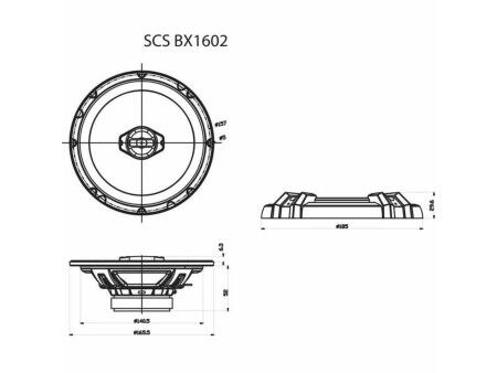 Głośniki samochodowe Sencor SCS BX1602