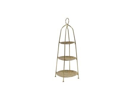Miska na Owoce Home ESPRIT Złoty Metal 39 x 39 x 86 cm