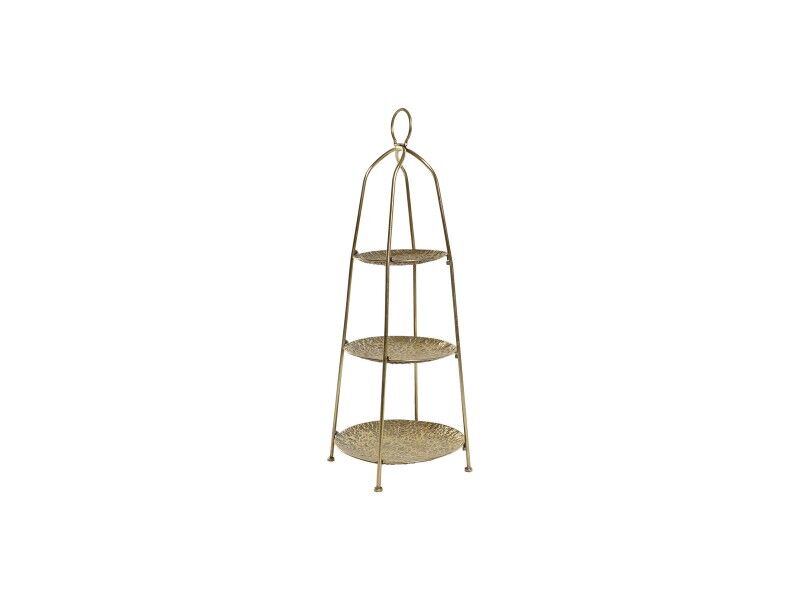 Miska na Owoce Home ESPRIT Złoty Metal 39 x 39 x 86 cm