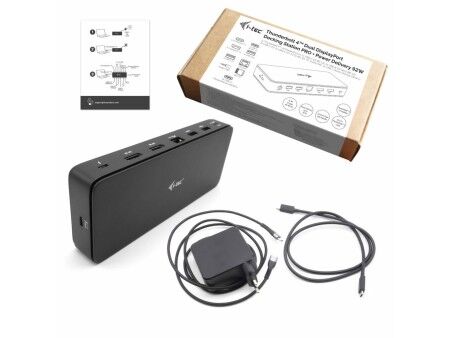 HUB USB i-Tec TB4DUALDPDOCKPDPRO Czarny