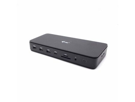 HUB USB i-Tec TB4DUALDPDOCKPDPRO Czarny