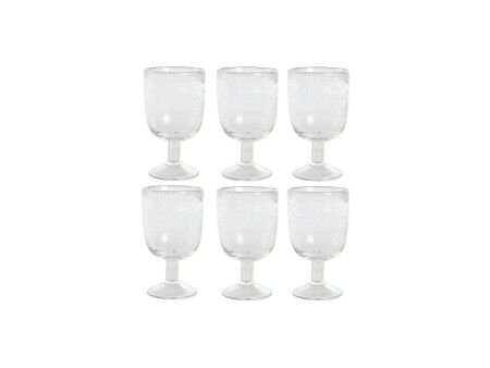 Zestaw kubków Home ESPRIT Przezroczysty Szkło 300 ml 8 x 8 x 14 cm (6 Sztuk)