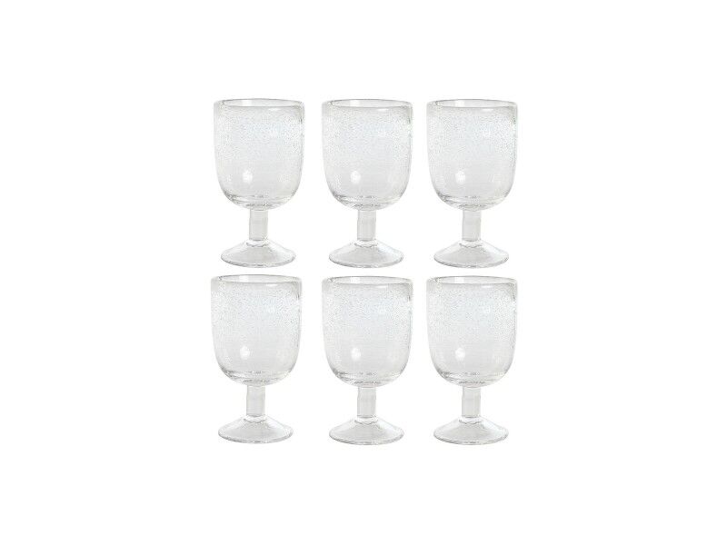 Zestaw kubków Home ESPRIT Przezroczysty Szkło 300 ml 8 x 8 x 14 cm (6 Sztuk)