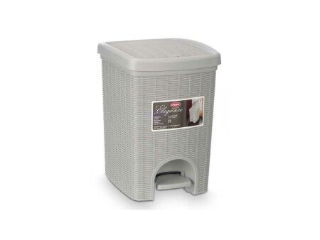 Kosz na Śmieci Stefanplast 30798 Jasnoszary Plastikowy 20 L (6 Sztuk)