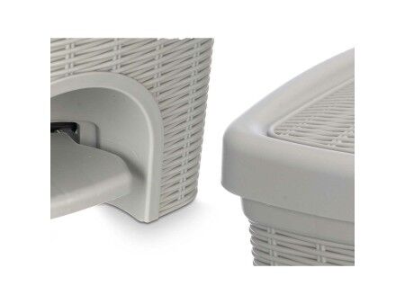 Kosz na Śmieci Stefanplast 30798 Jasnoszary Plastikowy 20 L (6 Sztuk)