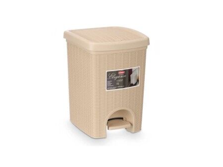 Kosz na Śmieci Stefanplast 30796 Beżowy Plastikowy 20 L (6 Sztuk)
