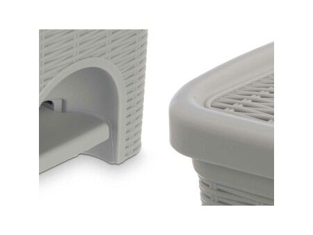 Kosz na Śmieci Stefanplast 30132 Jasnoszary Plastikowy 6 L (6 Sztuk)