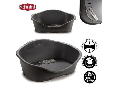 Łóżko dla zwierząt domowych Stefanplast 97621 Szary Plastikowy 68 x 27,5 x 49 cm 6 Sztuk
