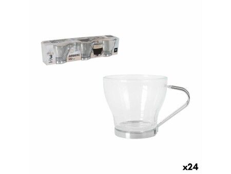 Zestaw kieliszków Inde Amberg 100 ml 3 Części (24 Sztuk)