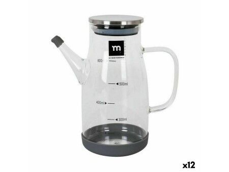Buteleczka na oliwę La Mediterránea Stal nierdzewna Szkło borokrzemowe 600 ml (12 Sztuk)