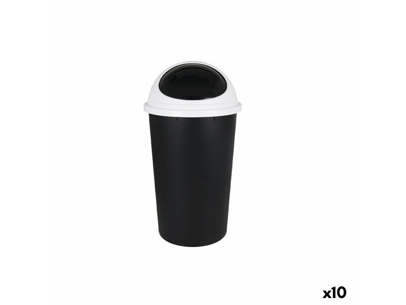 Kosz na Śmieci Tontarelli Small hoop (10 Sztuk) Biały 25 L