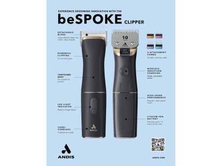 Trymer dla zwierząt domowych Andis BESPOKE Czarny