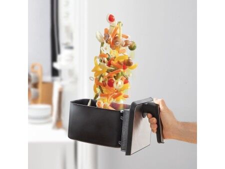 Frytkownica na gorące powietrze InnovaGoods Fryinn Double 8000 Czarny 3400 W 8 L Stal nierdzewna