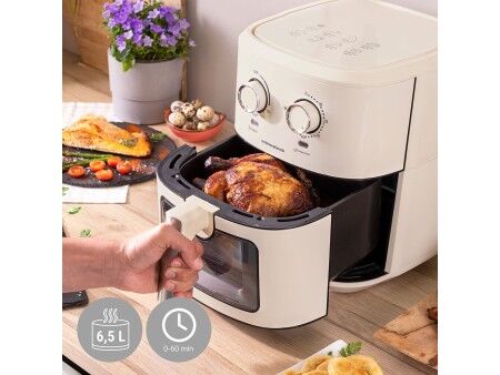 Frytkownica na gorące powietrze InnovaGoods Vynner Pro 6500 Krem 1700 W 6,5 L Stal nierdzewna