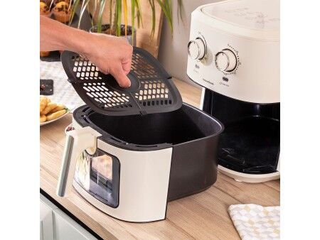 Frytkownica na gorące powietrze InnovaGoods Vynner Pro 6500 Krem 1700 W 6,5 L Stal nierdzewna