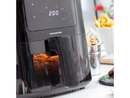 Frytkownica na gorące powietrze z wagą InnovaGoods Fryinn Balance 5000 Czarny 1500 W 5 L Stal nierdzewna