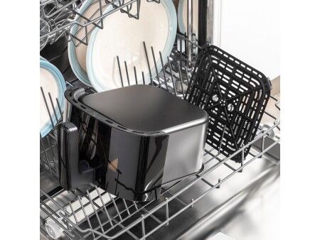 Frytkownica na gorące powietrze z wagą InnovaGoods Fryinn Balance 5000 Czarny 1500 W 5 L Stal nierdzewna