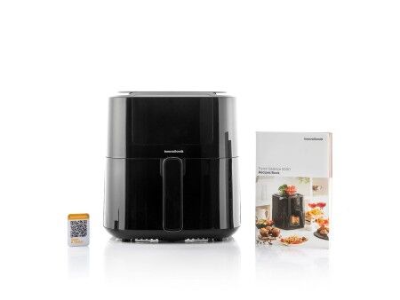 Frytkownica na gorące powietrze z wagą InnovaGoods Fryinn Balance 5000 Czarny 1500 W 5 L Stal nierdzewna