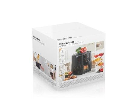 Frytkownica na gorące powietrze z wagą InnovaGoods Fryinn Balance 5000 Czarny 1500 W 5 L Stal nierdzewna
