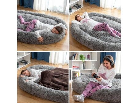 Legowisko dla psa i ludzi  Human Dog Bed XXL InnovaGoods Grey