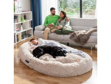 Legowisko dla psa i ludzi  Human Dog Bed XXL InnovaGoods Beige