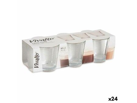Zestaw kieliszków Vivalto 3503/WH6 Przezroczysty Szkło 90 ml (24 Sztuk)