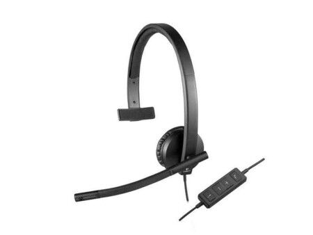 Słuchawki z Mikrofonem Logitech 981-000571 Czarny