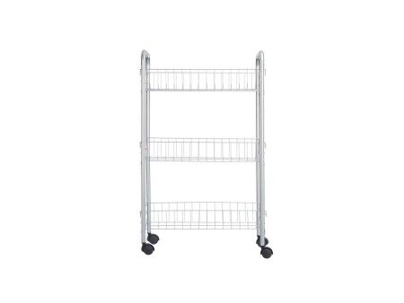 Wózek na Warzywa Srebrzysty Metal Plastikowy 37 x 27 x 62,3 cm (4 Sztuk)