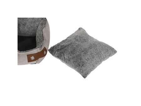 Łóżko dla zwierząt domowych DKD Home Decor Brązowy Beżowy Granatowy 60 x 60 x 20 cm