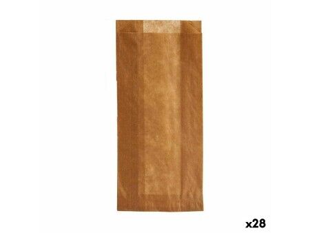 Zestaw toreb na żywność wielokrotnego użytku Kinvara 190939000486 Brązowy Celulóza 10 x 34 cm Nadające się na kompost (28 Sztuk)