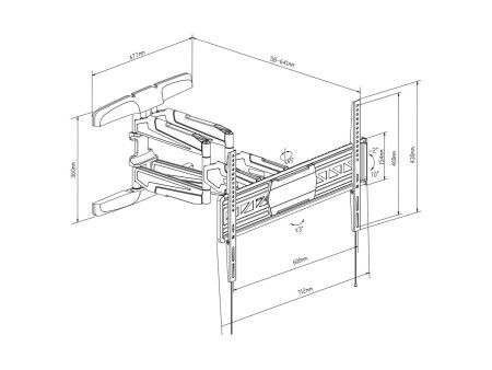 Uchwyt na TV TM Electron 32"-65" 50 kg