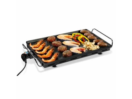 Grill z Płytą Kamienną Princess Table Grill Aluminium 36 x 60 cm Czarny