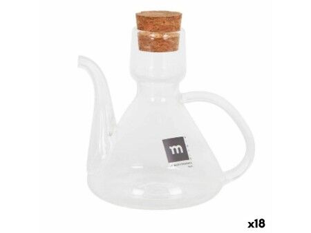 Buteleczka na oliwę La Mediterránea Bell Przezroczysty Silikon Szkło borokrzemowe 125 ml (18 Sztuk)