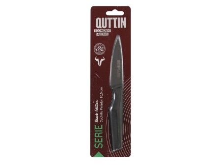 Nóż Obierak Quttin Black Stal nierdzewna 9 cm (12 Sztuk)
