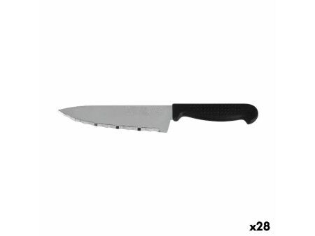 Nóż kuchenny Quttin Laser Czarny Srebrzysty 28 x 6 x 1,3 cm (28 Sztuk)