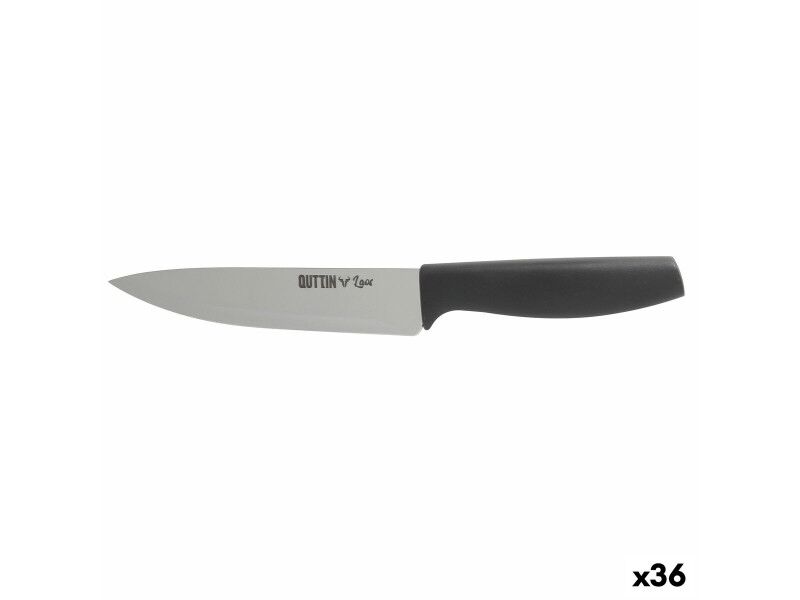 Nóż kuchenny Quttin Laos Czarny Srebrzysty 15 cm (36 Sztuk)