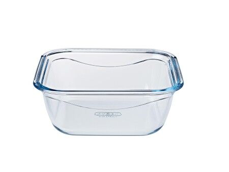 Hermetyczne pudełko na lunch Pyrex Cook & go 21 x 21 x 9 cm Niebieski 1,9 L Szkło (6 Sztuk)