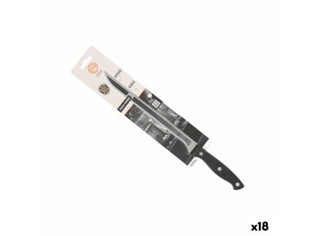 Nóż do Szynki MasterChef 23 cm Czarny Srebrzysty (18 Sztuk)