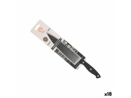 Nóż kuchenny MasterChef Chef Czarny Srebrzysty 20 cm (18 Sztuk)